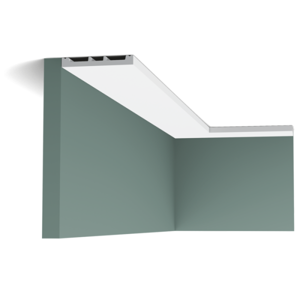 Карниз Orac Decor ДЮРОПОЛИМЕР SX163 SQUARE д 2000 x в 102 x ш 13 см